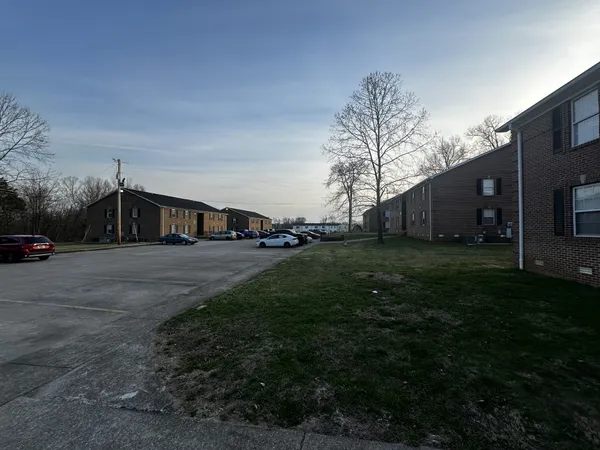 a house view with a garden space