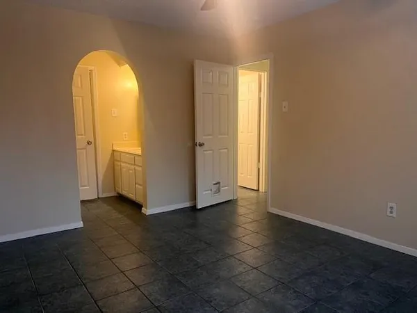 a view of a room that has a window