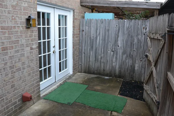 a view of front door