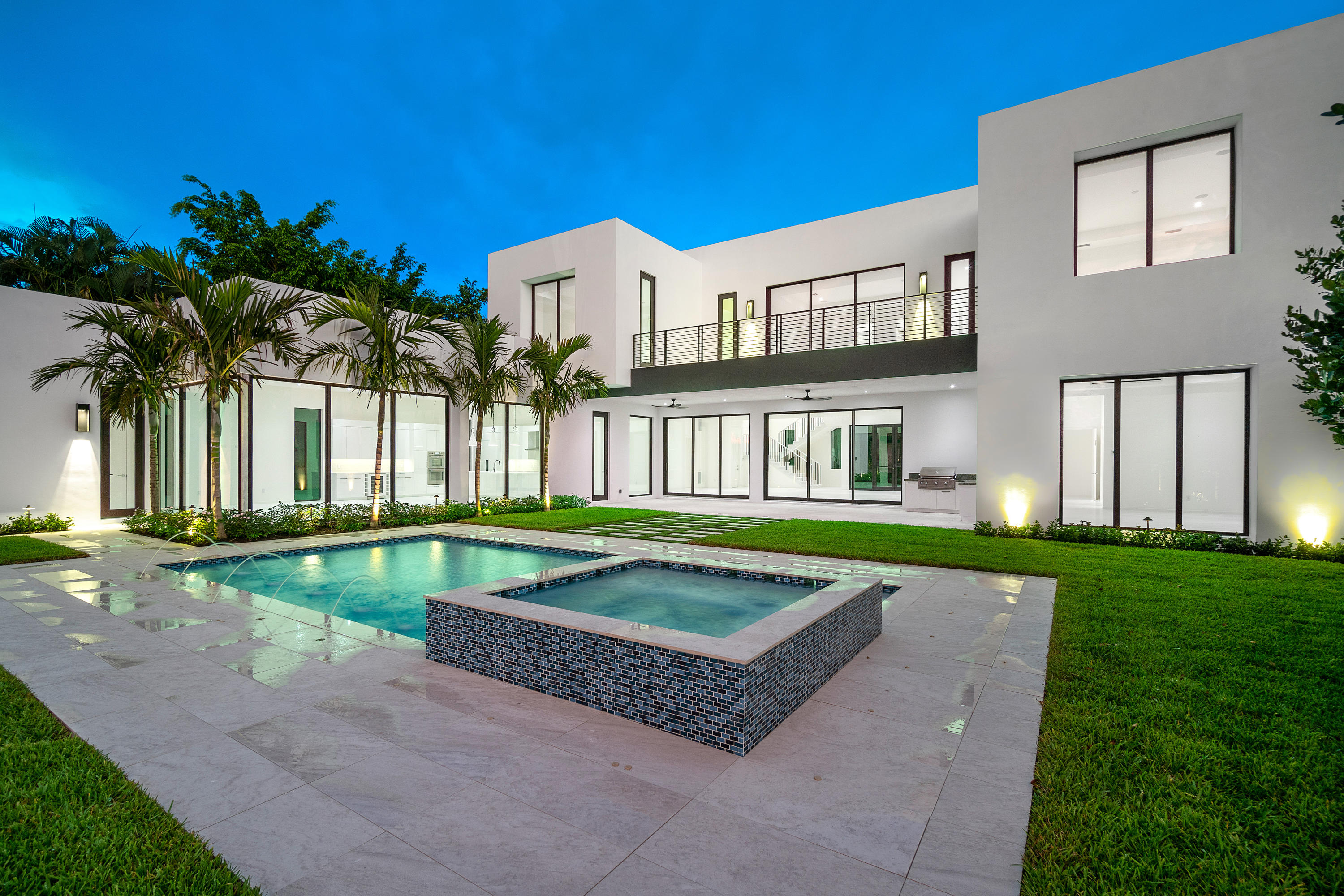 17531 Foxborough Lane Boca Raton, FL 33496 - Photo 1 of 1 Rear Exterior Twilight