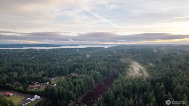a view of a city and mountains