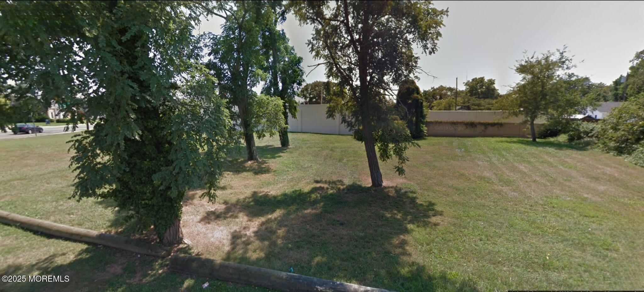 a view of backyard with green space