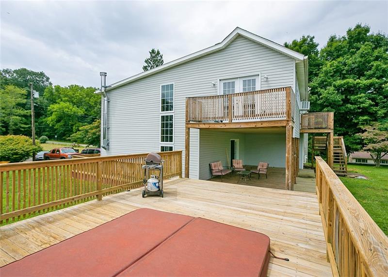 680 South Ridge Road Coal Center, PA 15423 - Photo 19 of 25 Back deck area with Hot Tub
