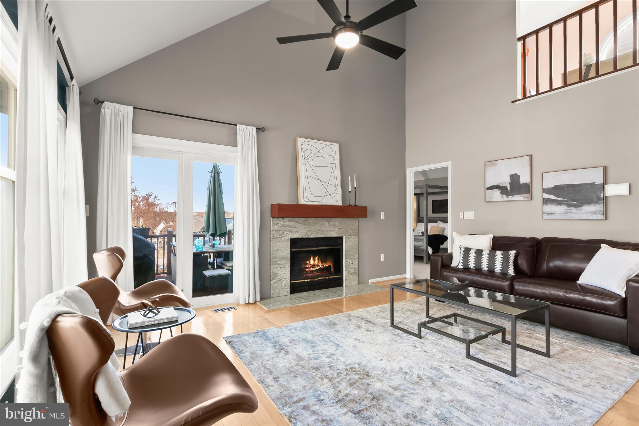 14215 Summit Lane Laurel, MD 20708 - Photo 19 of 62 a living room with furniture and a fireplace