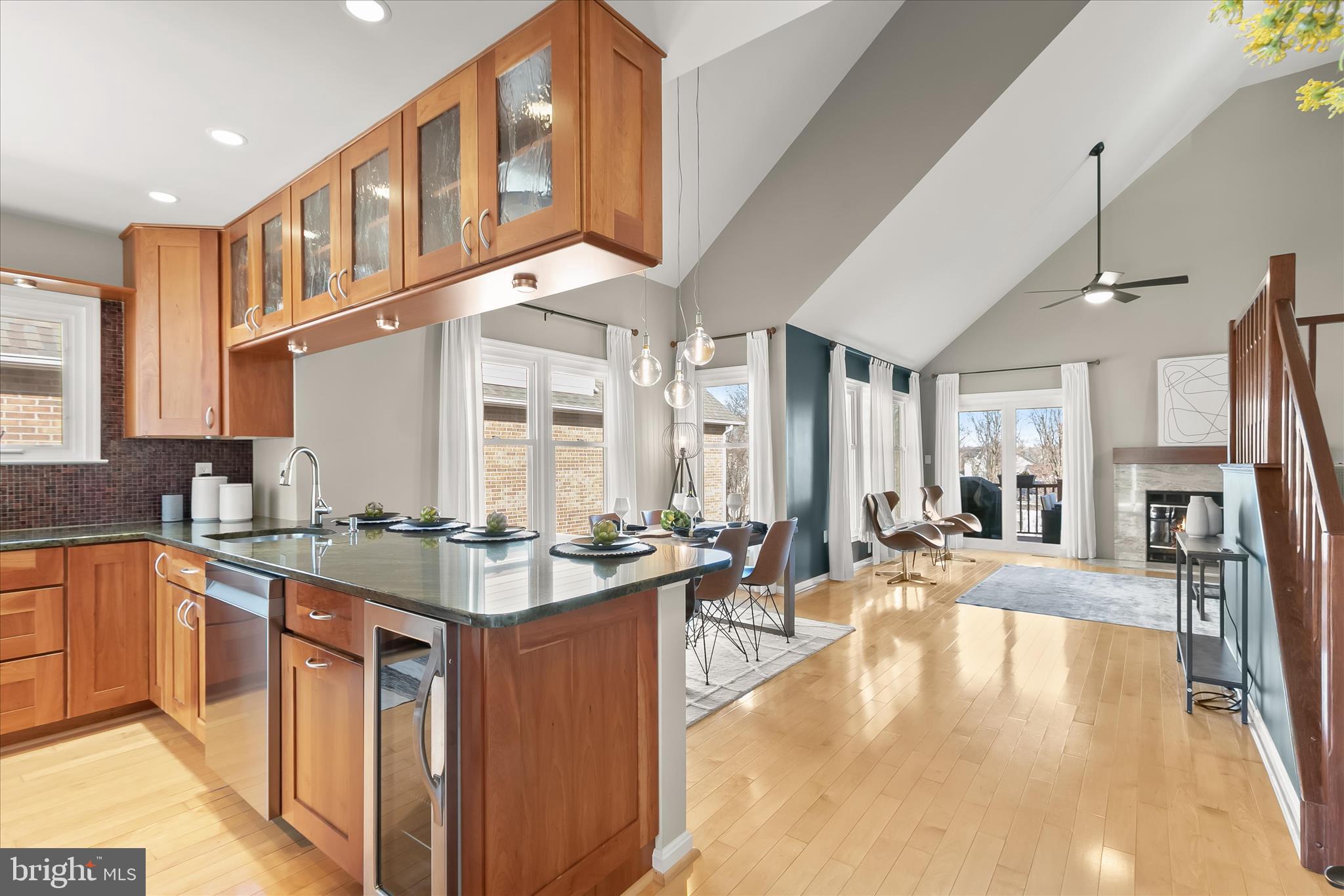 14215 Summit Lane Laurel, MD 20708 - Photo 4 of 62 a large kitchen with stainless steel appliances lots of counter top space and living room