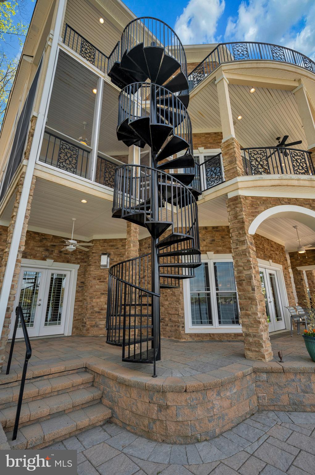 206 Madison Circle Locust Grove, VA 22508 - Photo 104 of 147 Exterior Staircase- A Twist of Charm in Every Turn