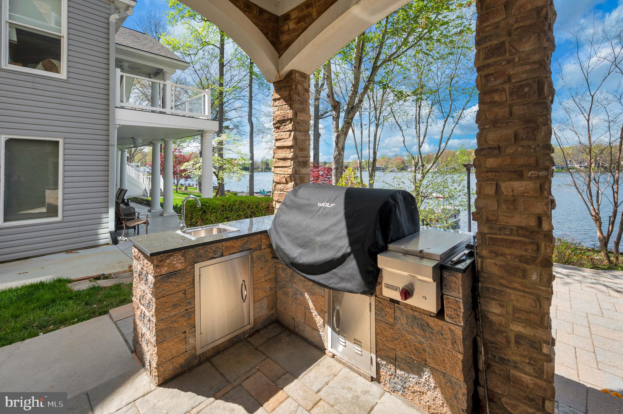 206 Madison Circle Locust Grove, VA 22508 - Photo 105 of 147 Outdoor Kitchen w/ WOLF Grill & Side Burner + Sink