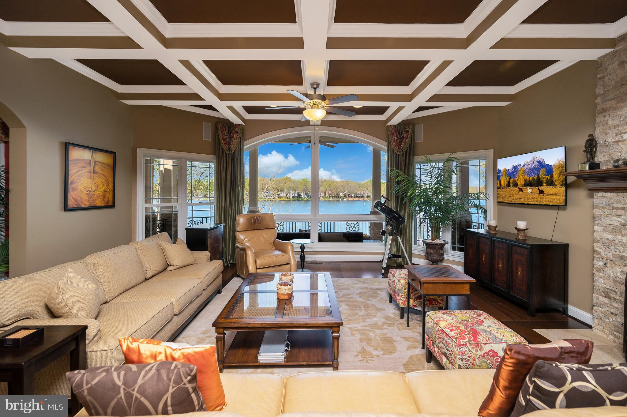 206 Madison Circle Locust Grove, VA 22508 - Photo 36 of 147 Living Room Boasts Stunning Panoramic Lake Views
