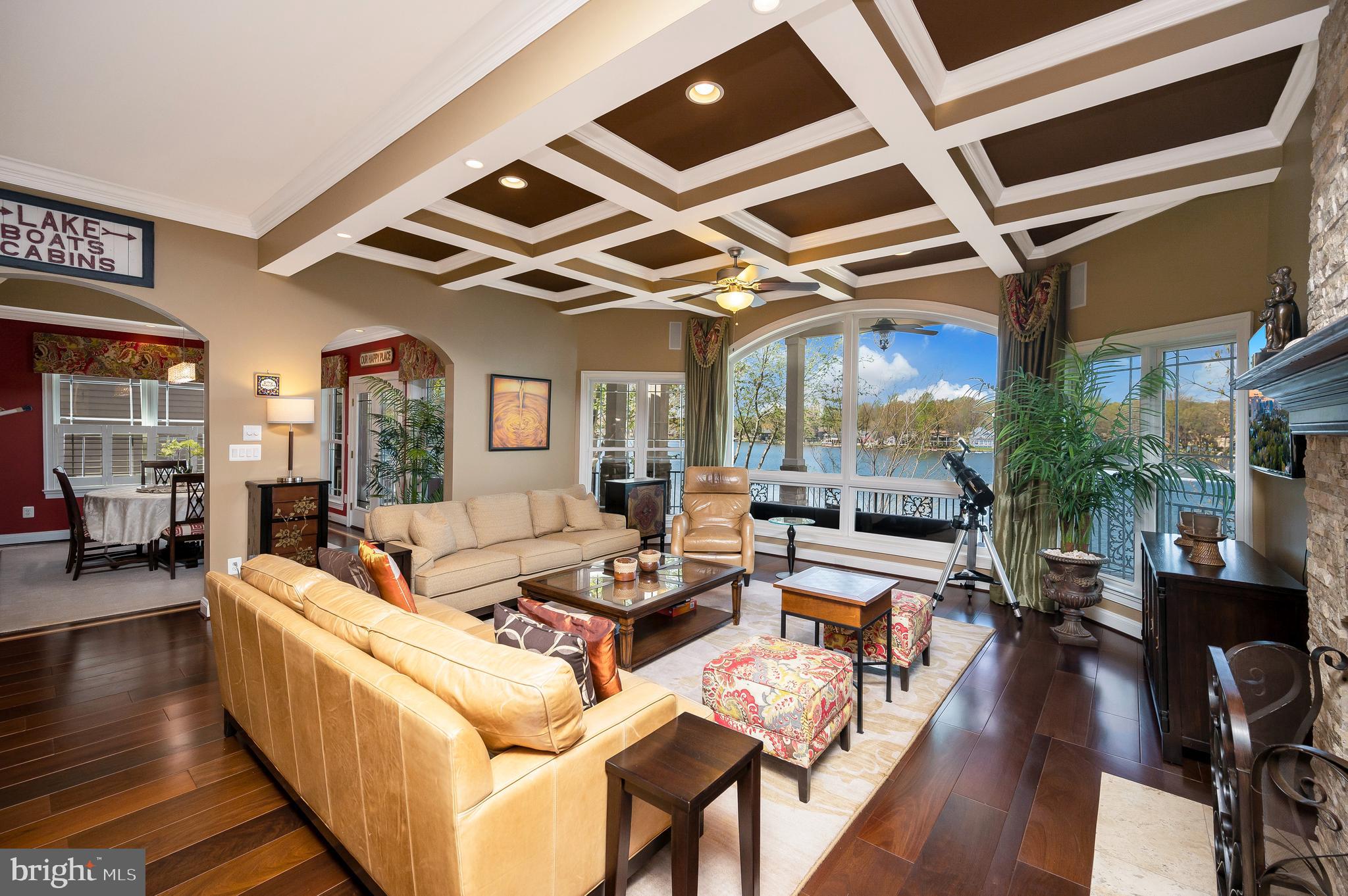 206 Madison Circle Locust Grove, VA 22508 - Photo 37 of 147 Custom Coffered Ceiling Elevates the Space