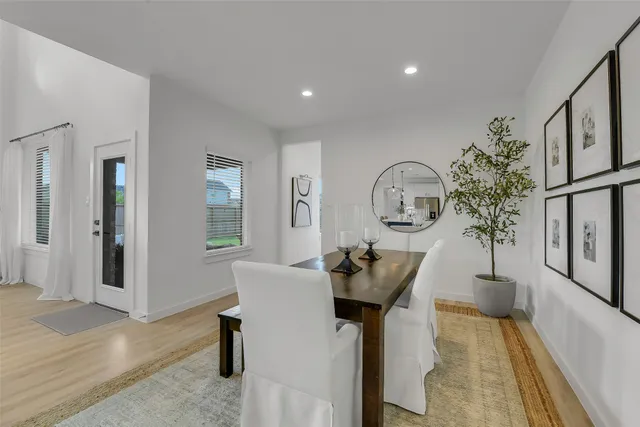 a view of a workspace with furniture