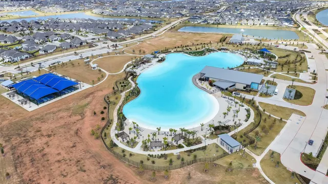 a view of an outdoor space with a swimming pool