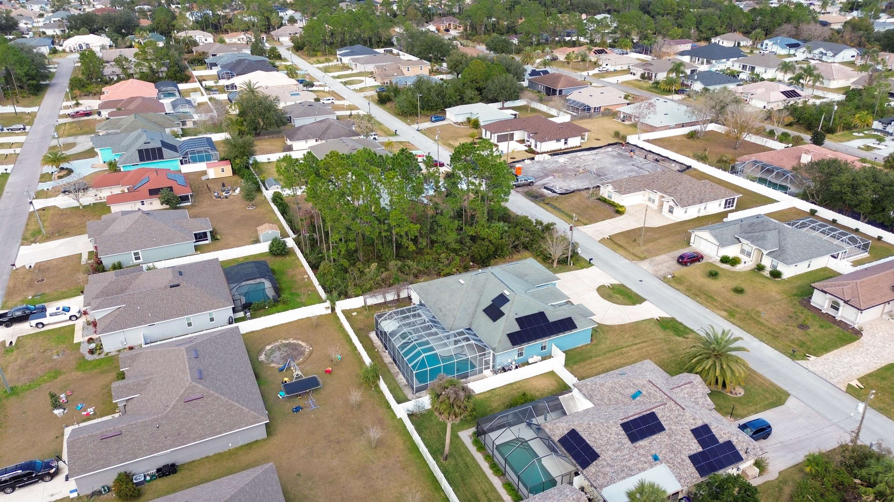 22 Flanders Lane Palm Coast, FL 32137 - Photo 66 of 70 an aerial view of residential houses with outdoor space