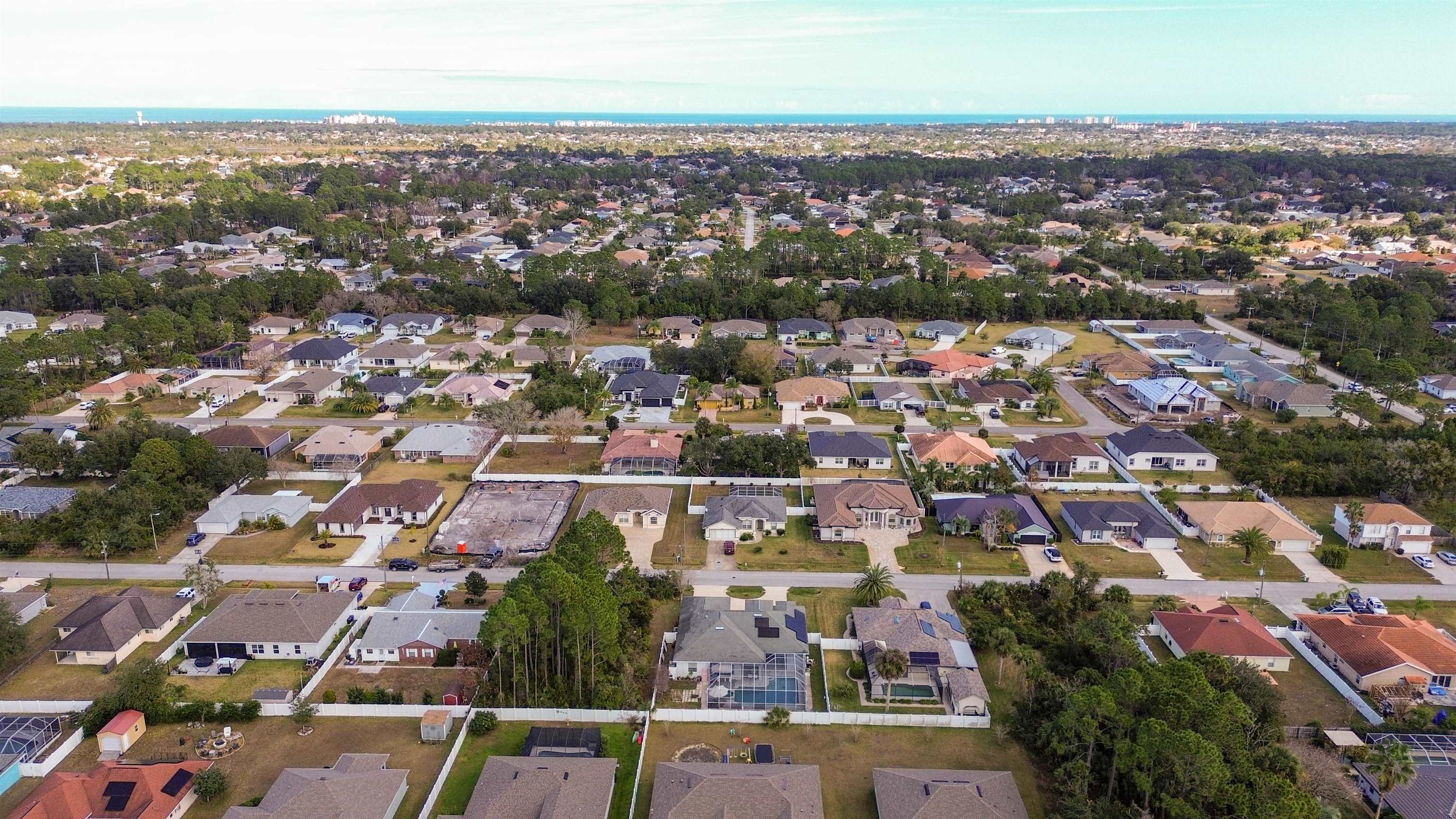 22 Flanders Lane Palm Coast, FL 32137 - Photo 67 of 70 an aerial view of residential houses with city view