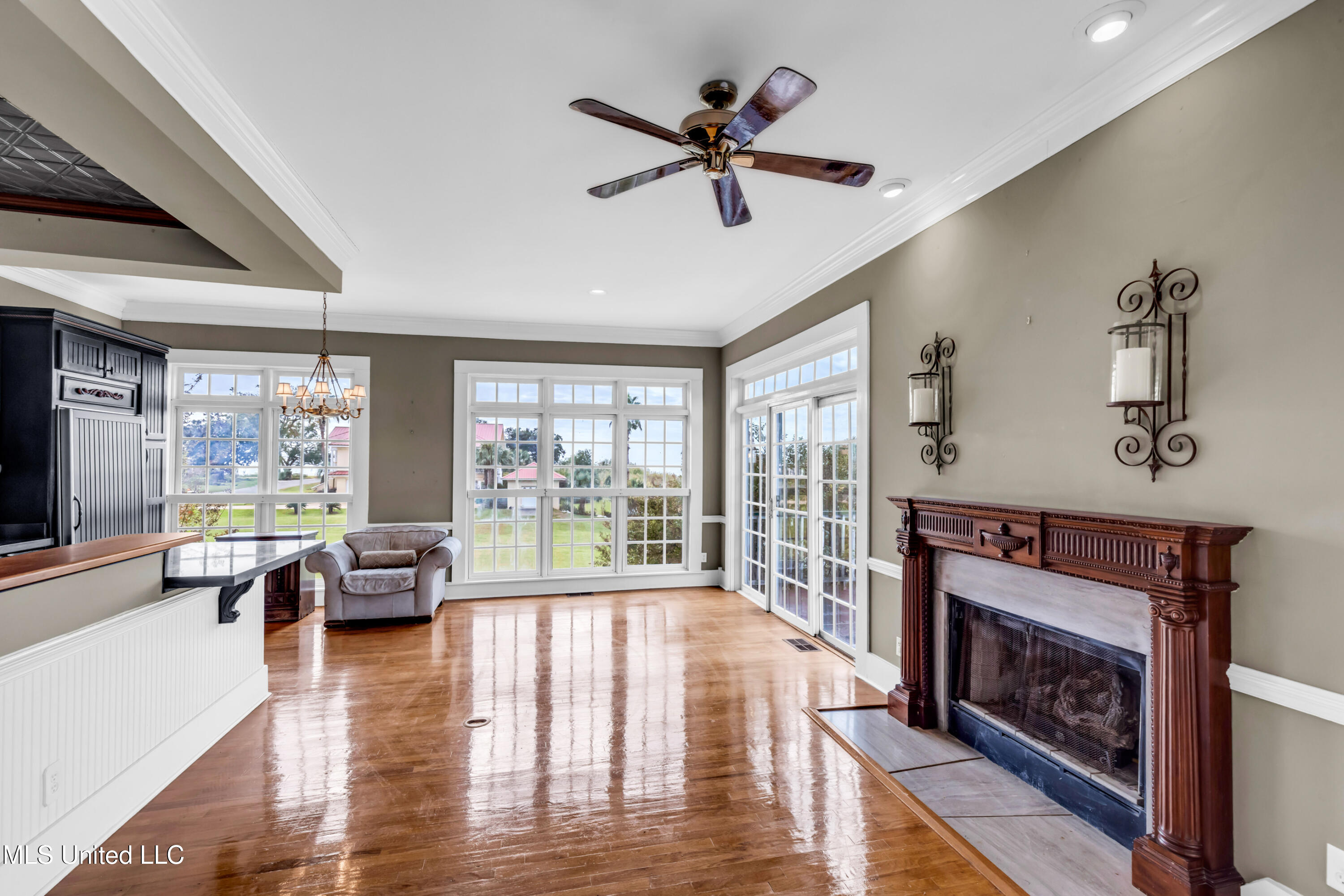 1401 Ladnier Road Gautier, MS 39553 - Photo 5 of 55 living room fireplace