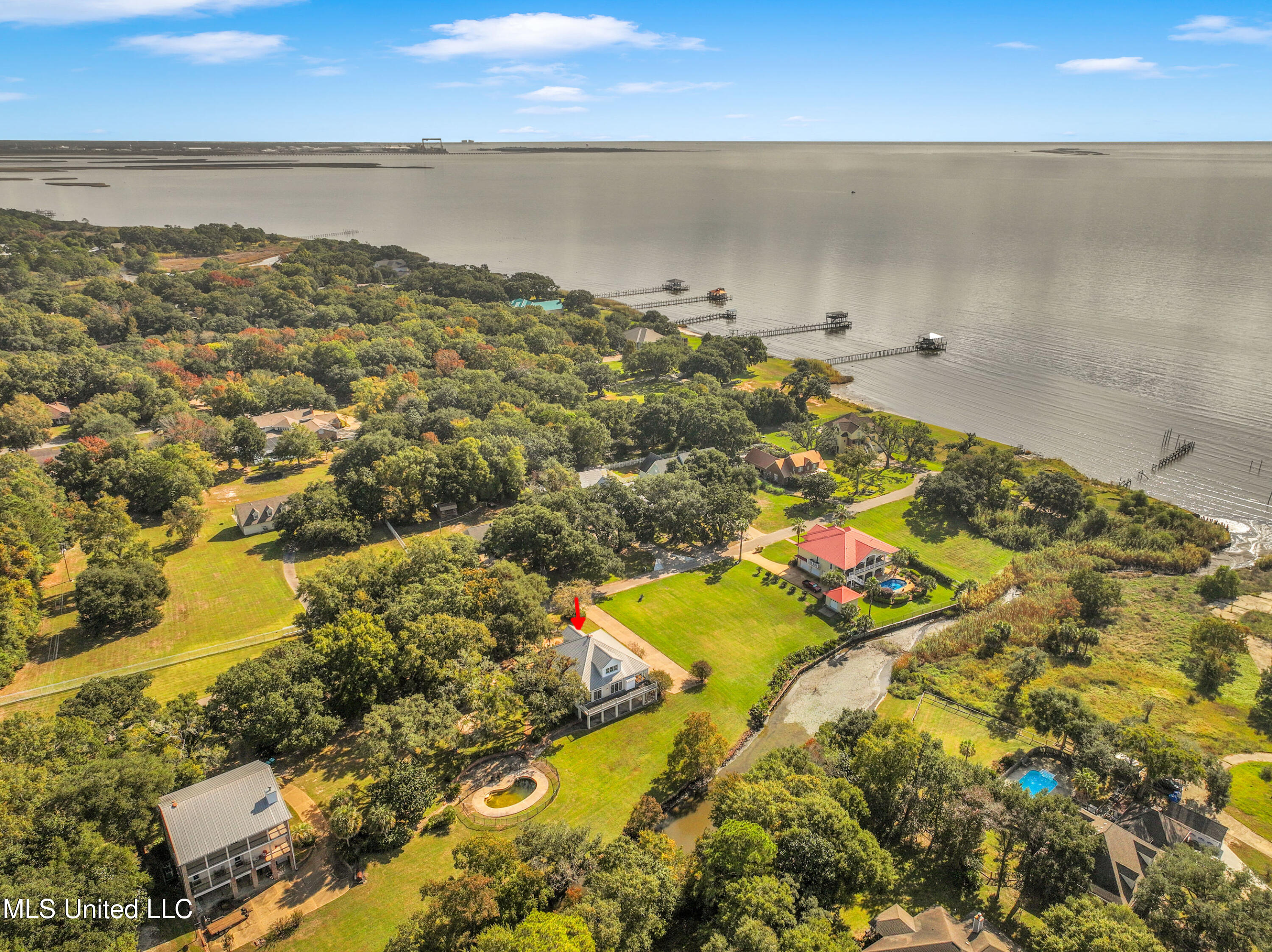 1401 Ladnier Road Gautier, MS 39553 - Photo 54 of 55 drone-4