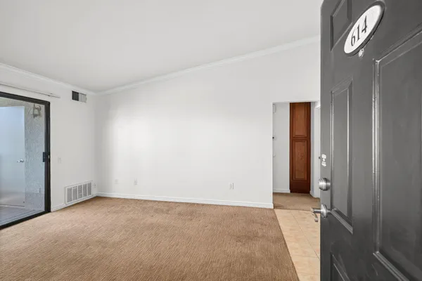 a view of an empty room