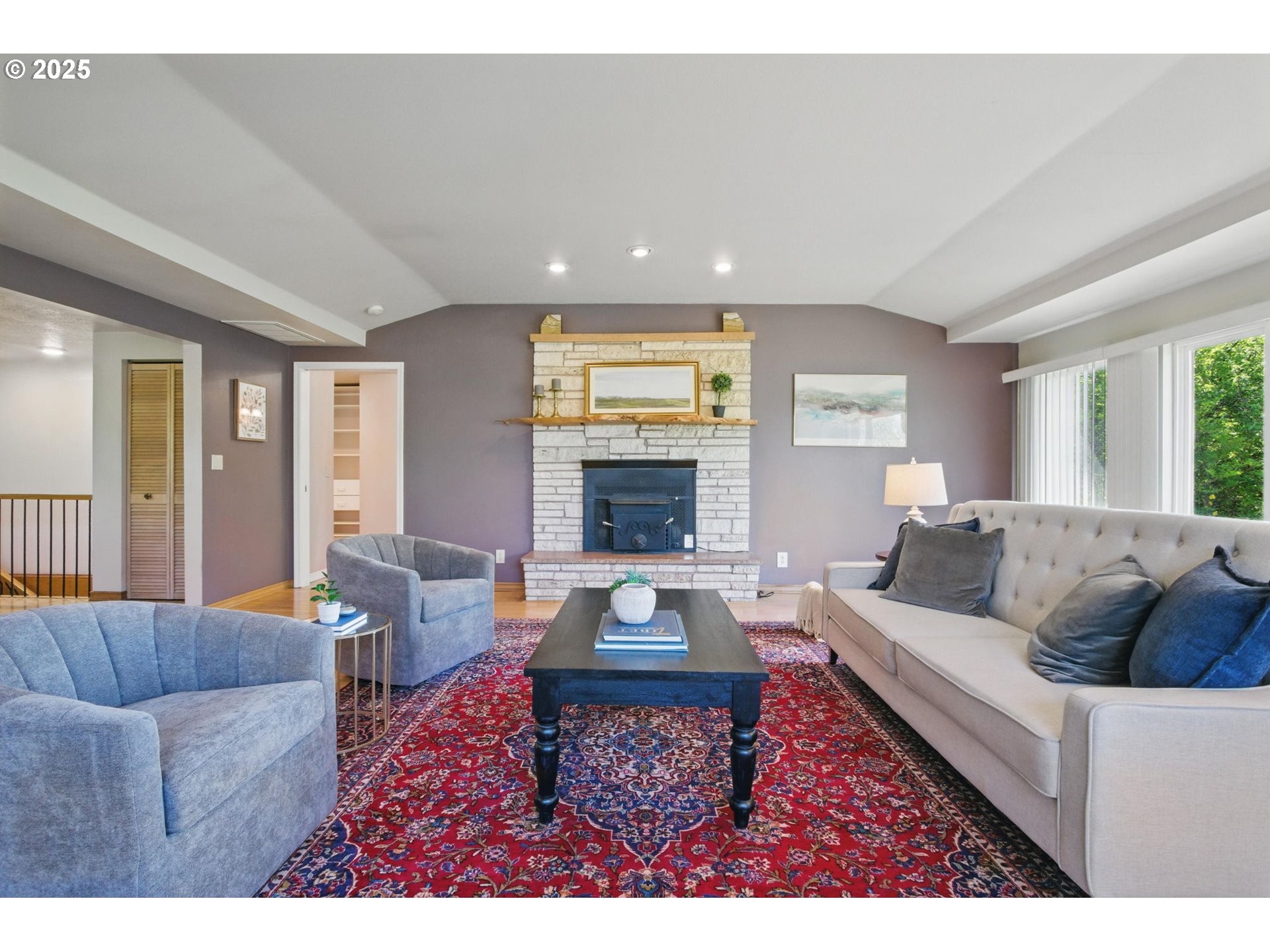 15960 Southwest Roshak Road Portland, OR 97224 - Photo 14 of 48 a living room with furniture and a fireplace