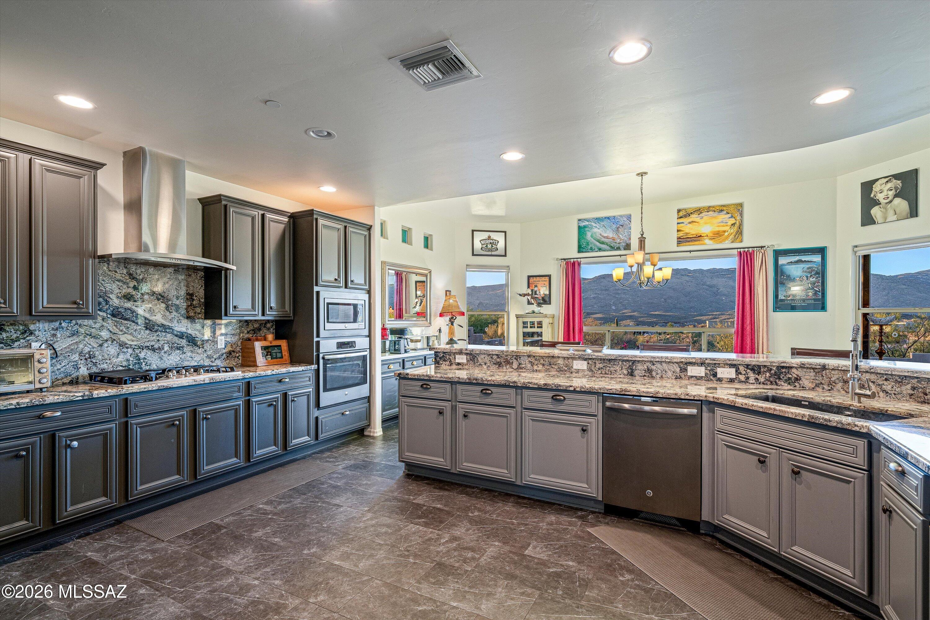 14589 East Cir Q Ranch Place Vail, AZ 85641 - Photo 12 of 33 Kitchen with a view