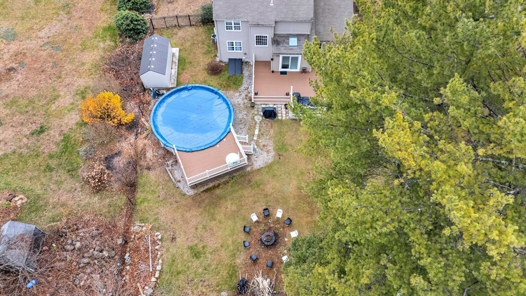 3 Stoddard Street Upton, MA 01568 - Photo 38 of 42 an aerial view of residential house with outdoor space and swimming pool
