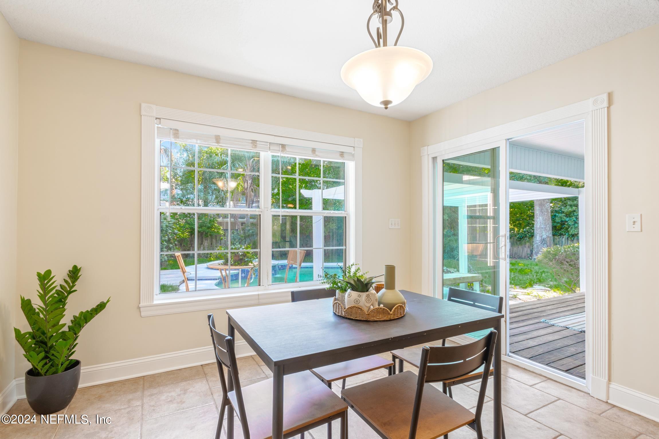 205 Shirley's Way St. Augustine, FL 32086 - Photo 12 of 57 a view of a dining room with furniture window and outside view
