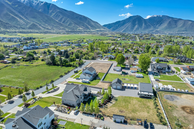 1526 South 500 West Mapleton, UT 84664 - Photo 48 of 54 Aerial view of residential area with mountains