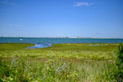 a view of an ocean and beach
