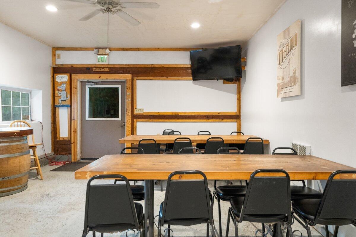 110 Squaw Valley Road McCloud, CA 96057 - Photo 8 of 20 a view of a dining room with furniture