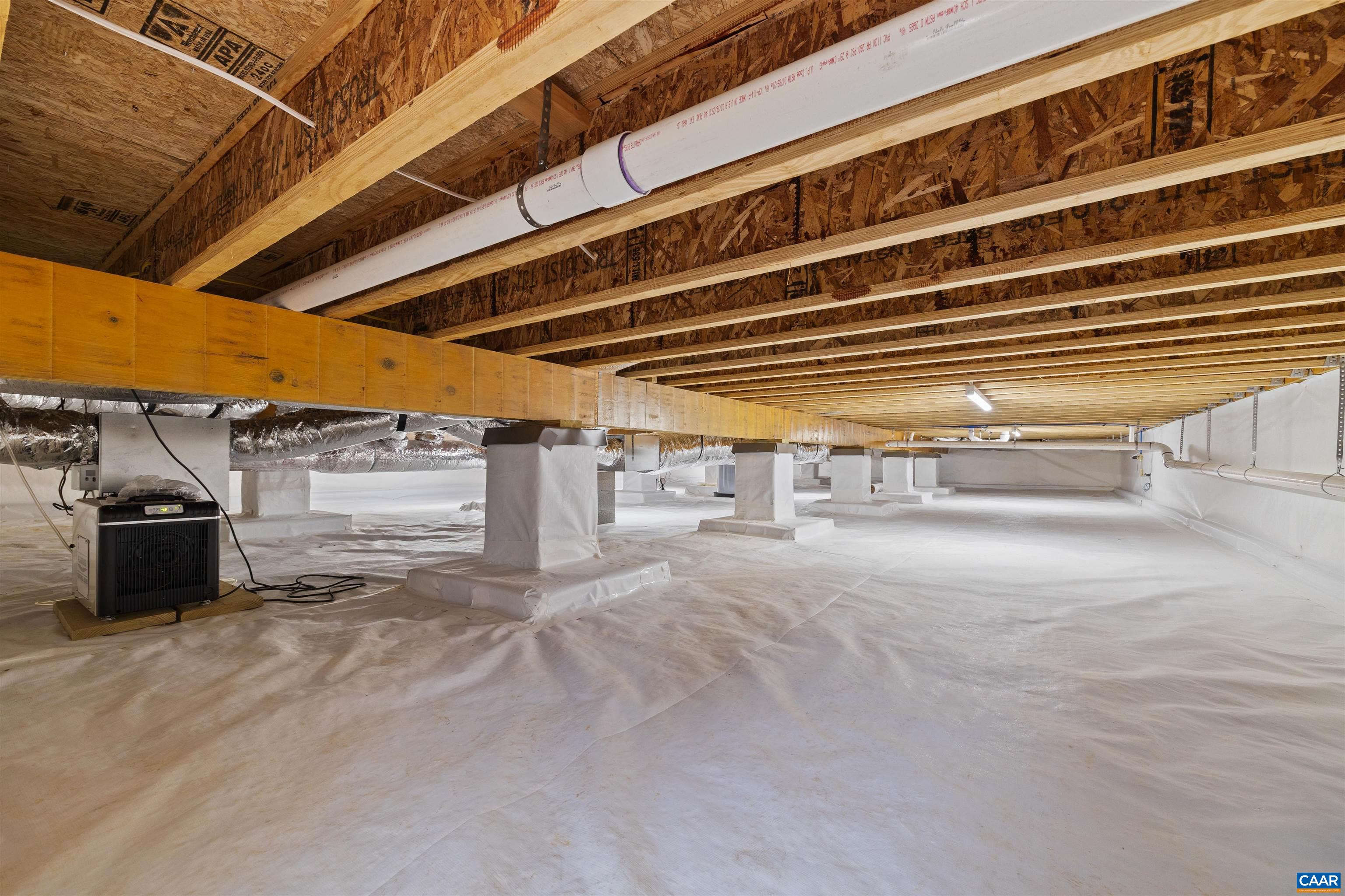 1416 Ladd Road Waynesboro, VA 22980 - Photo 43 of 66 a view of a porch with a table and chairs under an umbrella