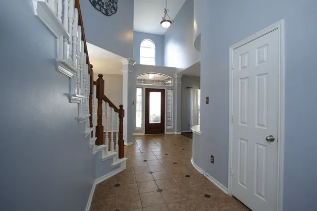a view of a hallway with interior of the house