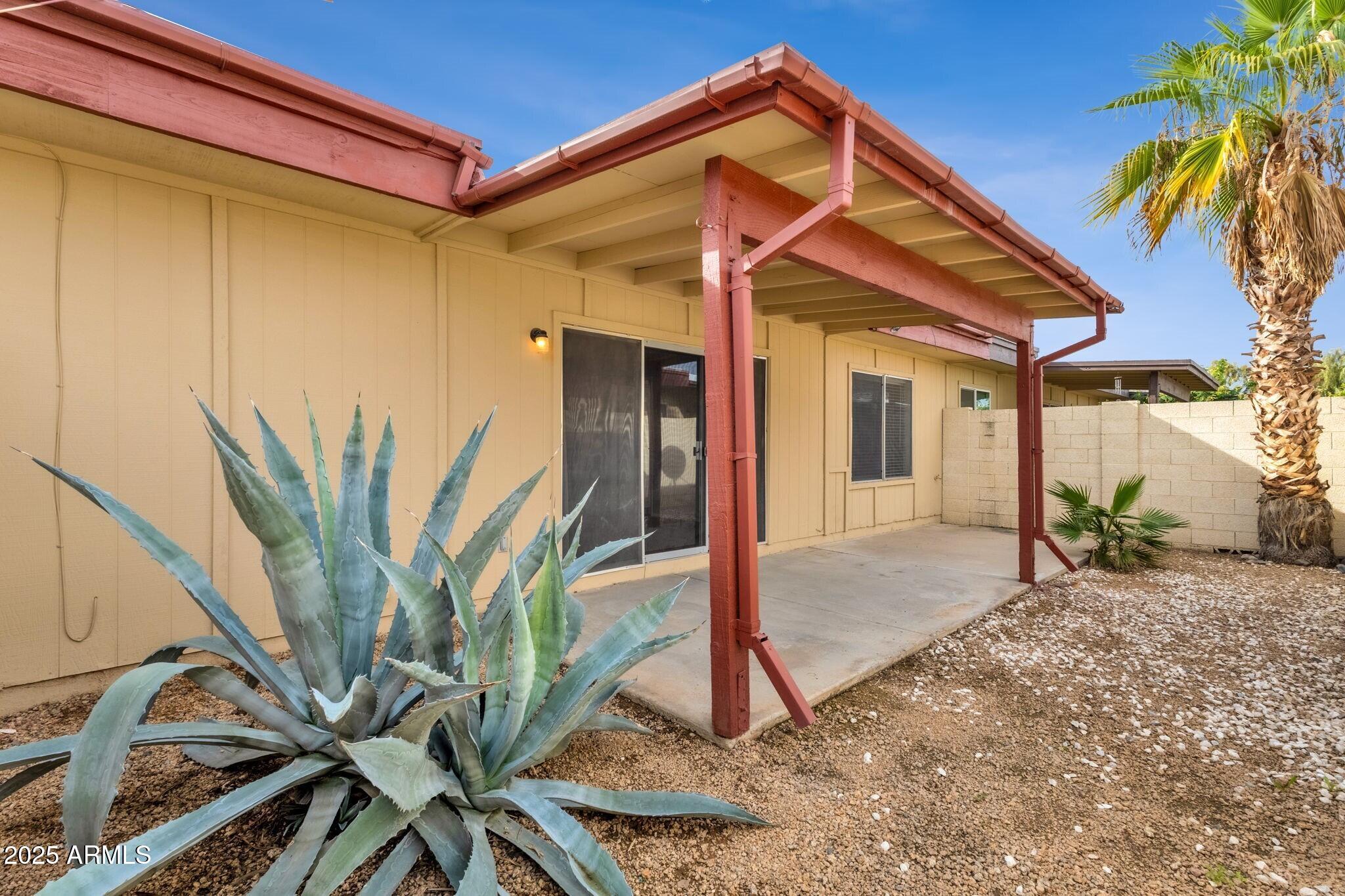 2530 East Wagoner Road Phoenix, AZ 85032 - Photo 29 of 35 a view of a house with a small yard and potted plants