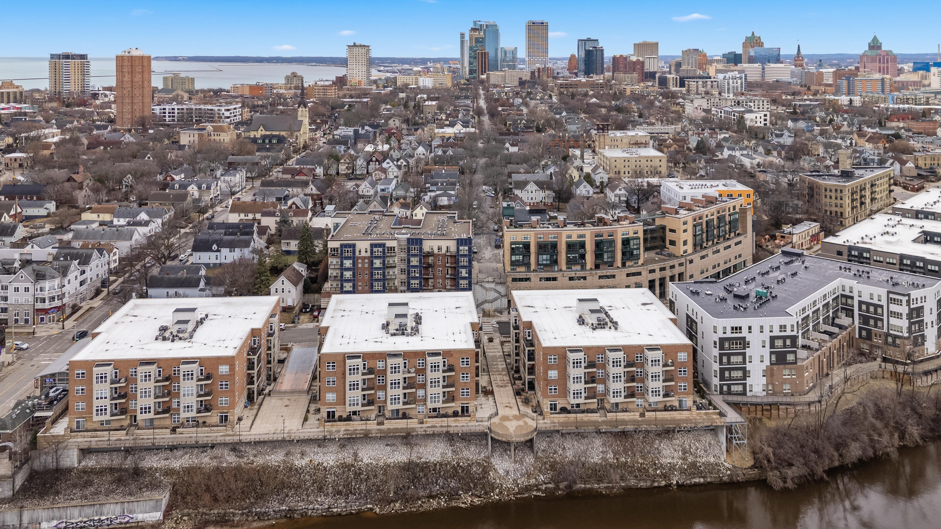 1915 North Water Street, Unit 101 Milwaukee, WI 53202 - Photo 22 of 25 1915 is the middle building