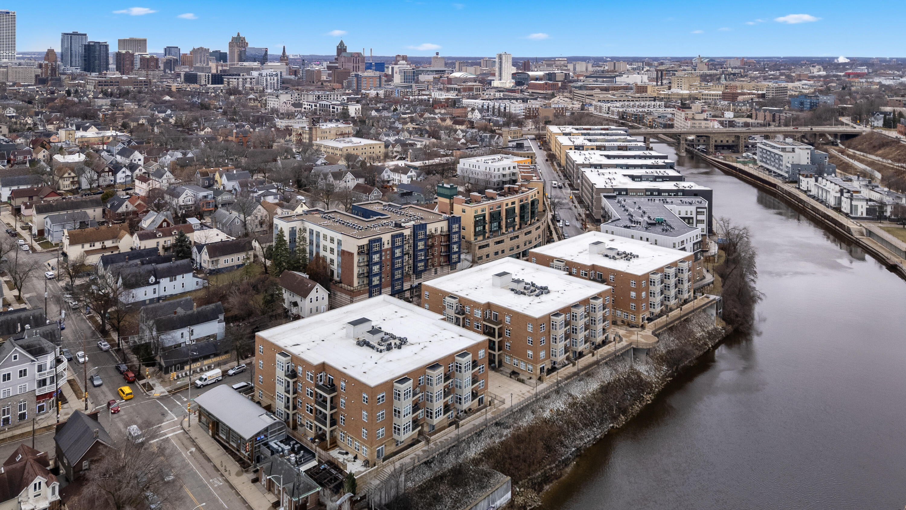 1915 North Water Street, Unit 101 Milwaukee, WI 53202 - Photo 23 of 25 1915 is the middle building