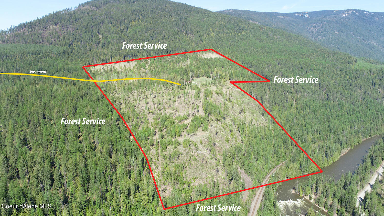 8694 Meadow Creek Road Bonners Ferry, ID 83805 - Photo 2 of 26 Main Drone View