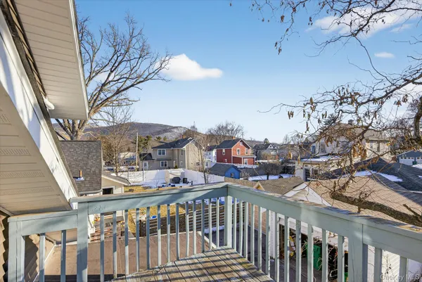 a view of city from balcony
