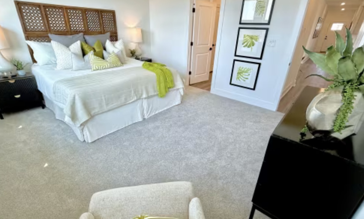 131 Sincere Drive Kyle, TX 78640 - Photo 11 of 15 a bedroom with a bed painting and a potted plant