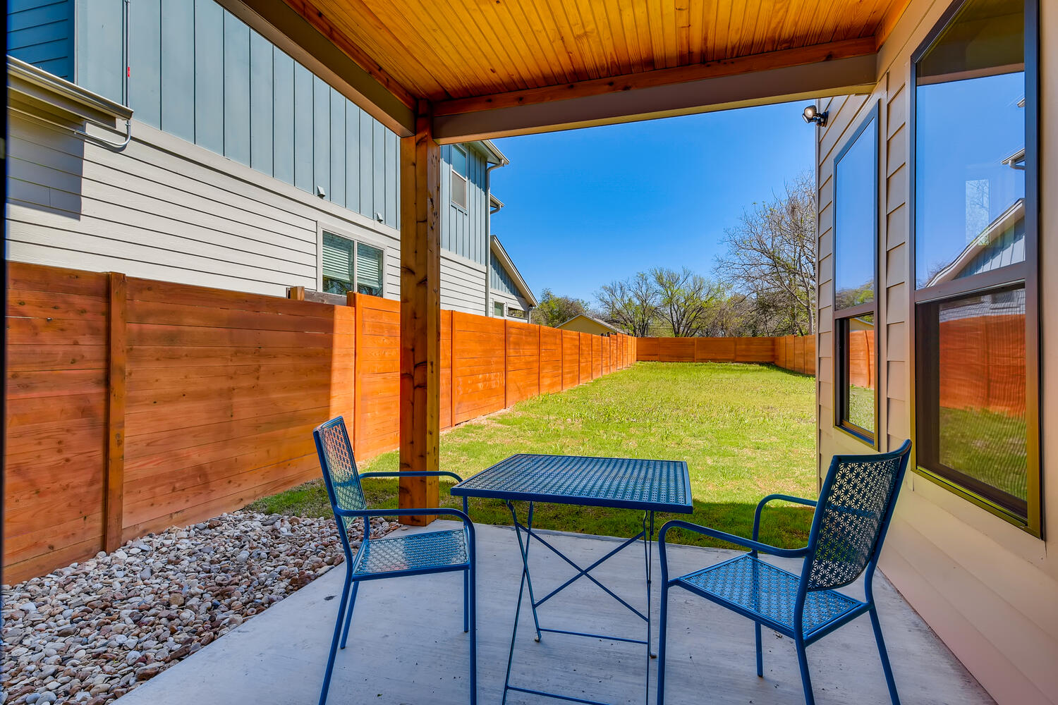 505 Kemp Street Austin, TX 78741 - Photo 24 of 34 Covered patio made for morning coffee, evening hangs, and a little shade when the heat turns up.