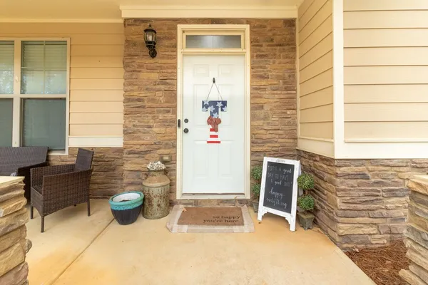 a view of entrance door of the house
