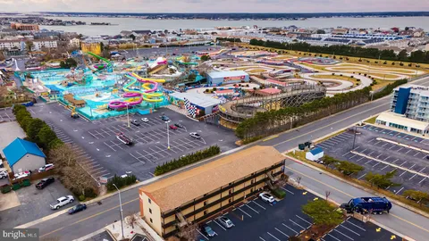 an aerial view of a city