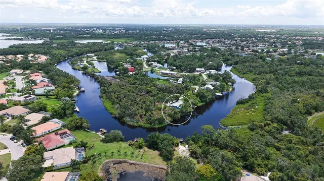 an aerial view of multiple house