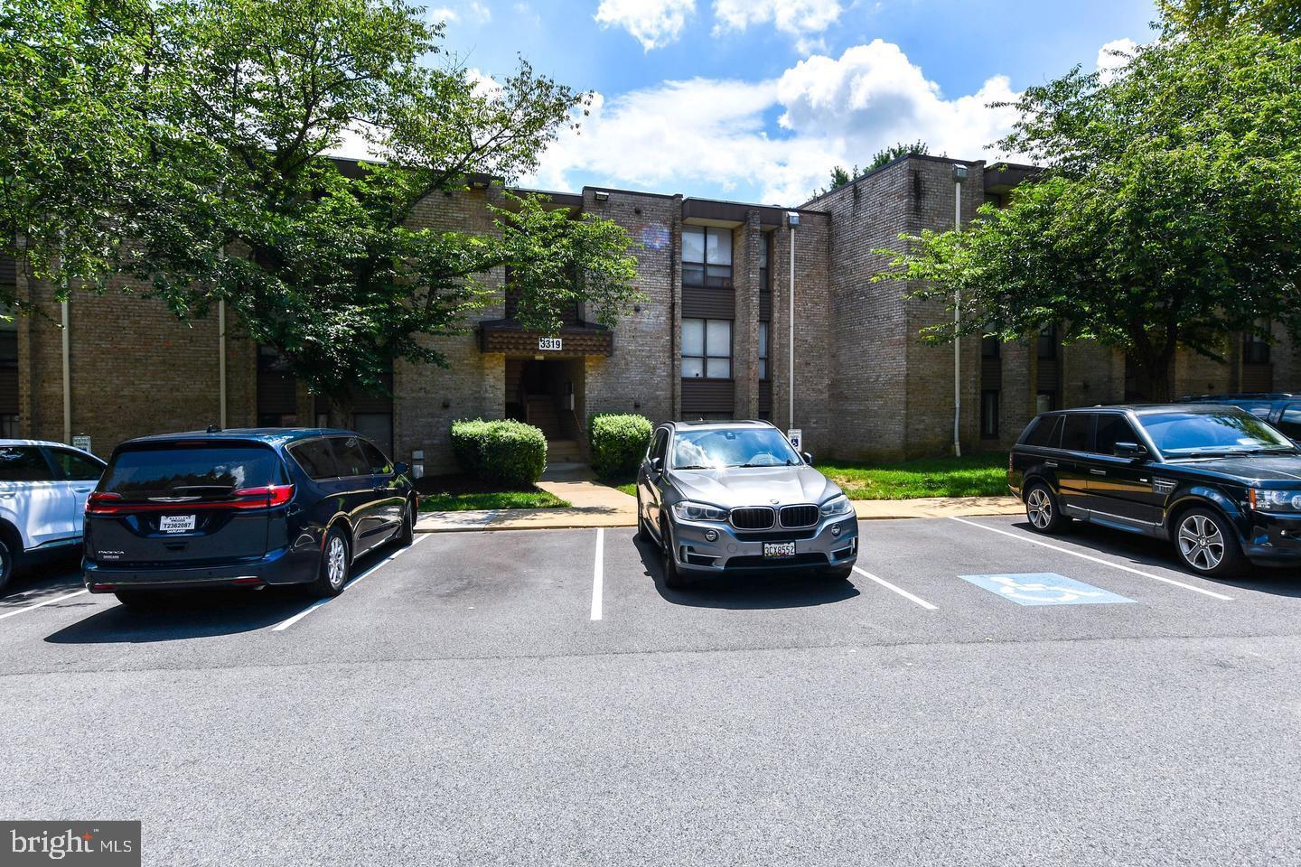 a car parked in front of a house