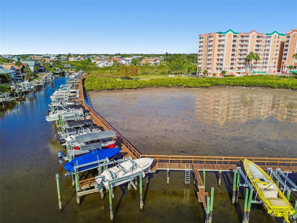 4516 Seagull Drive, Unit 807 New Port Richey, FL 34652 - Photo 72 of 100 a view of swimming pool with outdoor seating and lake view