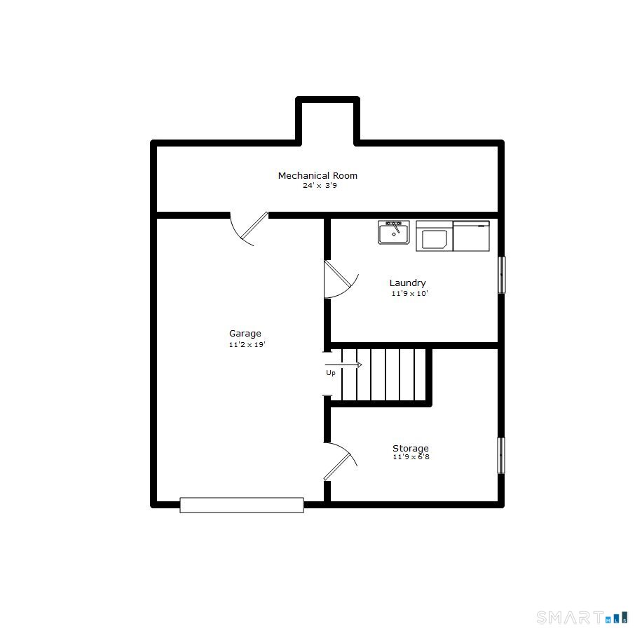 19 Olmstead Road Redding, CT 06896 - Photo 22 of 22 Basement Floorplan
