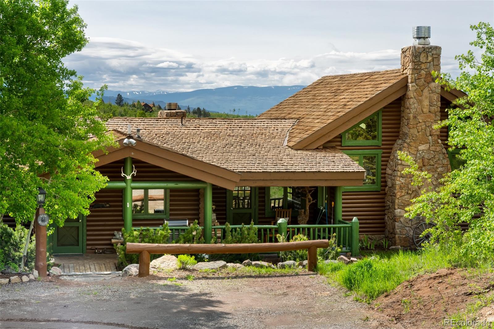 34755 Long Ridge Drive Toponas, CO 80479 - Photo 10 of 40 a front view of a house with garden