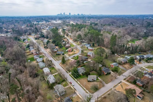 an aerial view of multiple house