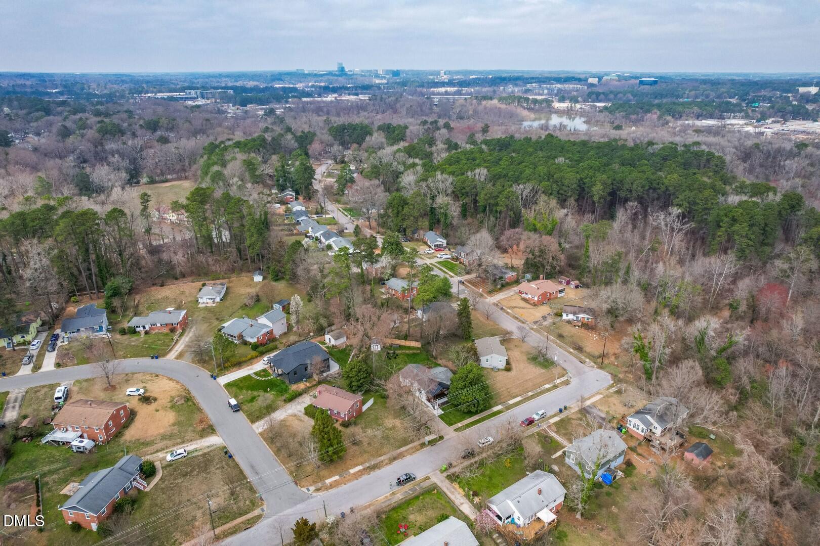 1405 Marlborough Road Raleigh, NC 27610 - Photo 32 of 33 an aerial view of residential house with outdoor space