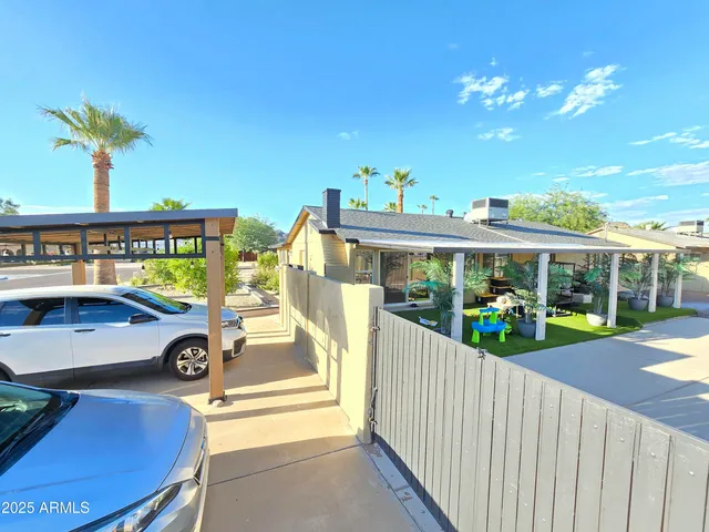 a view of a porch with furniture
