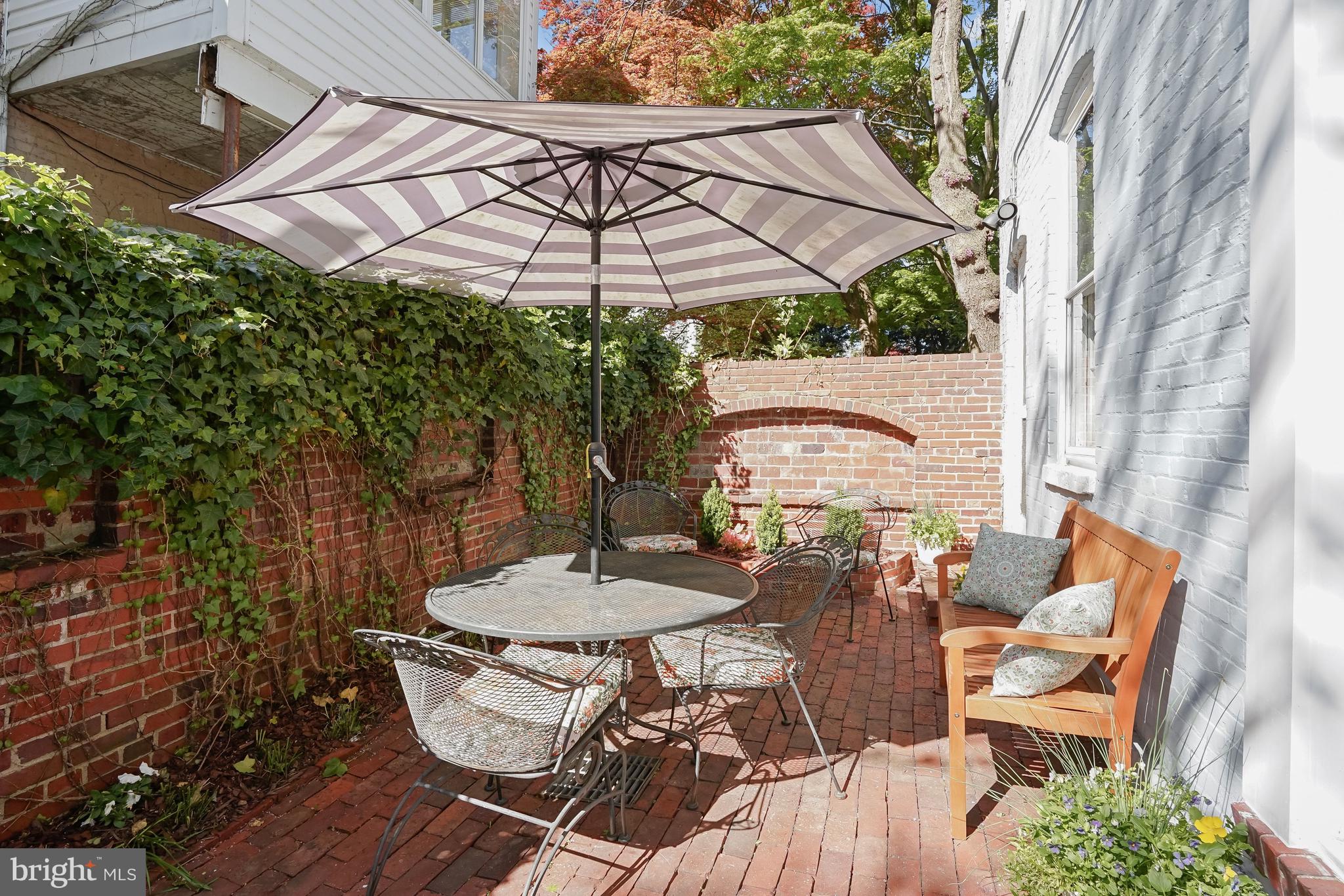 1654 34th Street Northwest Washington, DC 20007 - Photo 4 of 18 Brick terrace