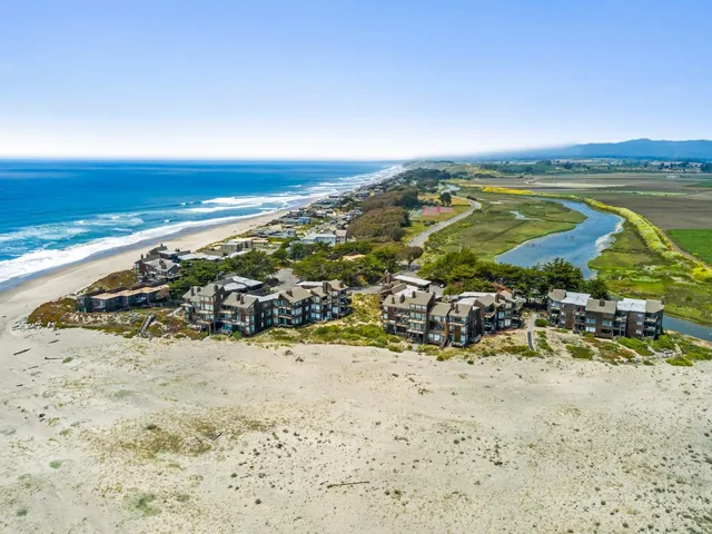 a view of an ocean and beach