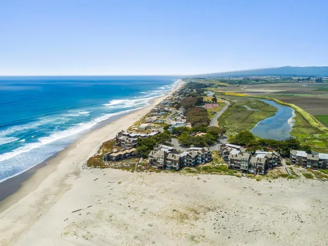 a view of beach and ocean