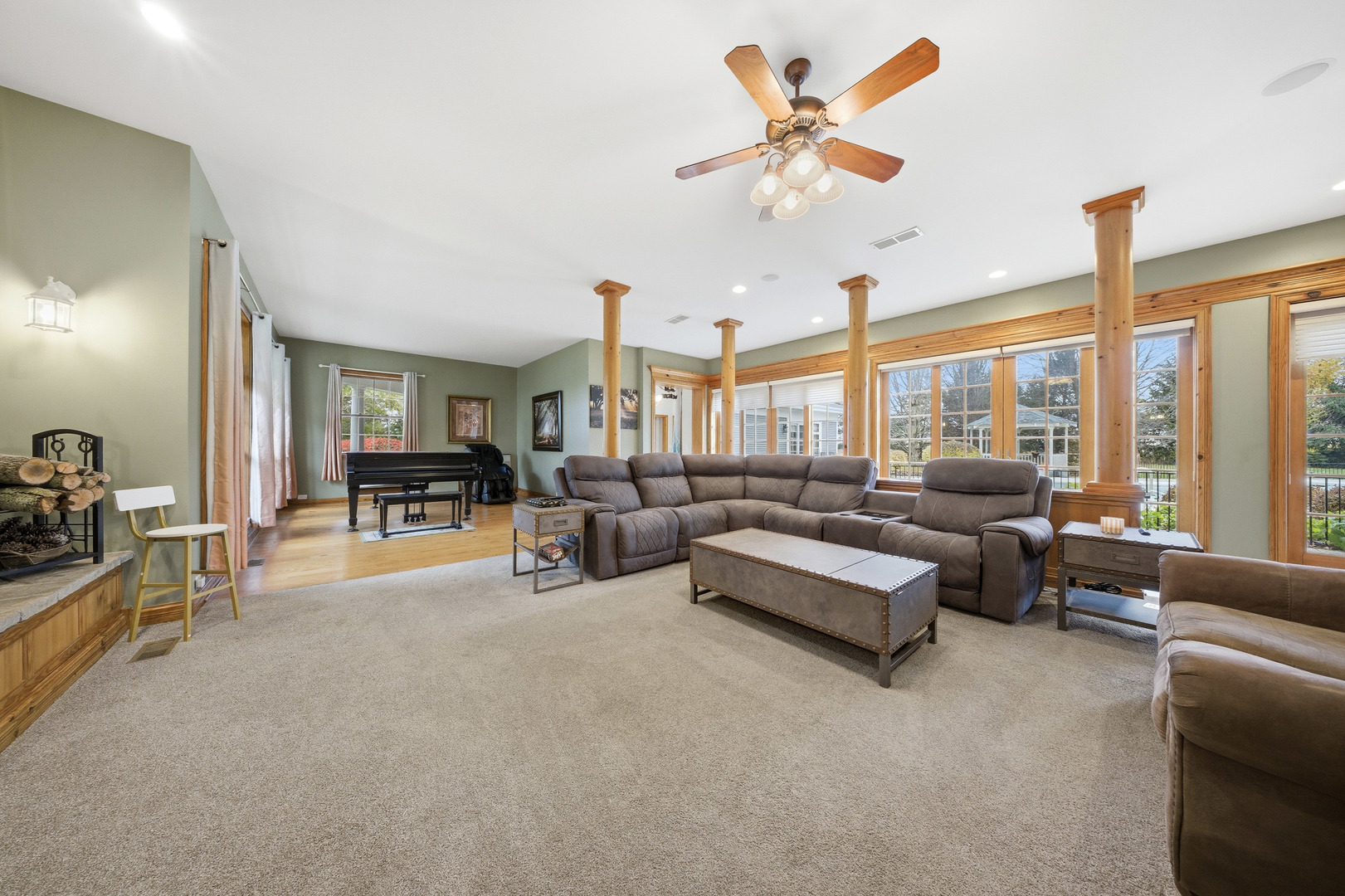 10731 Somonauk Road Hinckley, IL 60520 - Photo 11 of 48 a living room with furniture and a large window
